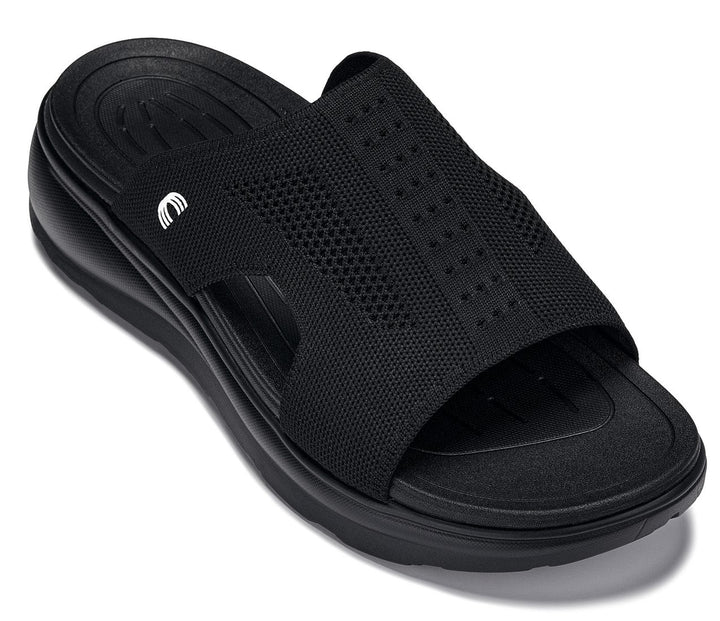 CALTO - X1657 - 2 Inches Taller (Black/Knitted Black)
