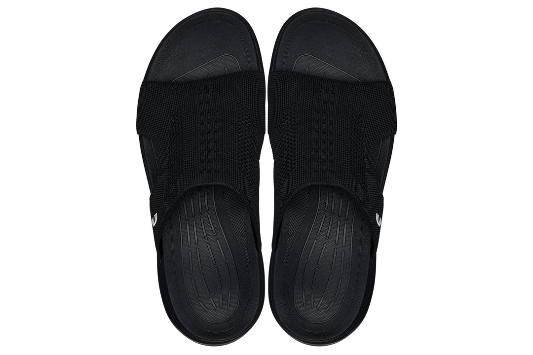 CALTO - X1657 - 2 Inches Taller (Black/Knitted Black)