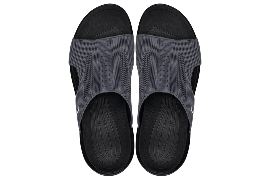 CALTO - X1658 - 2 Inches Taller (Black/Knitted Dark Gray)