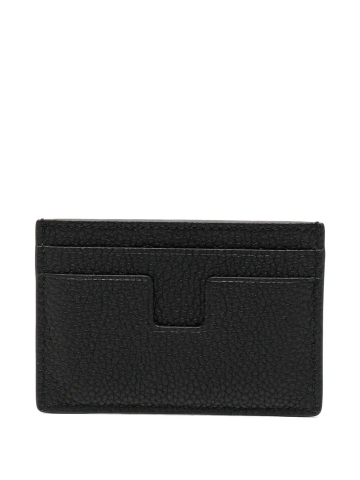 TOM FORD Grained Leather Card Holder - Mini Size