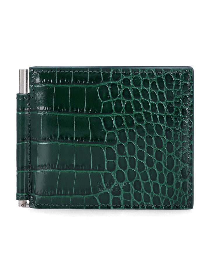 TOM FORD Mini Leather Money Clip for Men