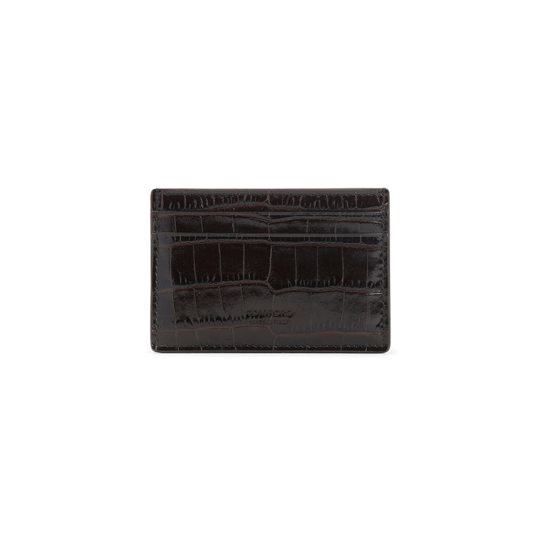 TOM FORD Mini Leather Credit Card Case - 100% Leather - FW25