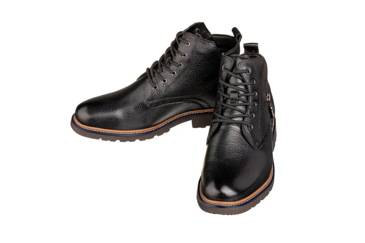 CALTO - Y42071 - 2.8 Inches Taller (Black) - Dressy Casual Boots