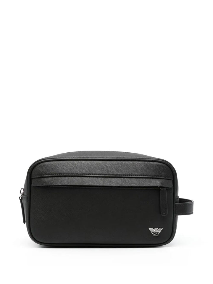 EMPORIO ARMANI Mini Textured Handbag with Zip Compartments