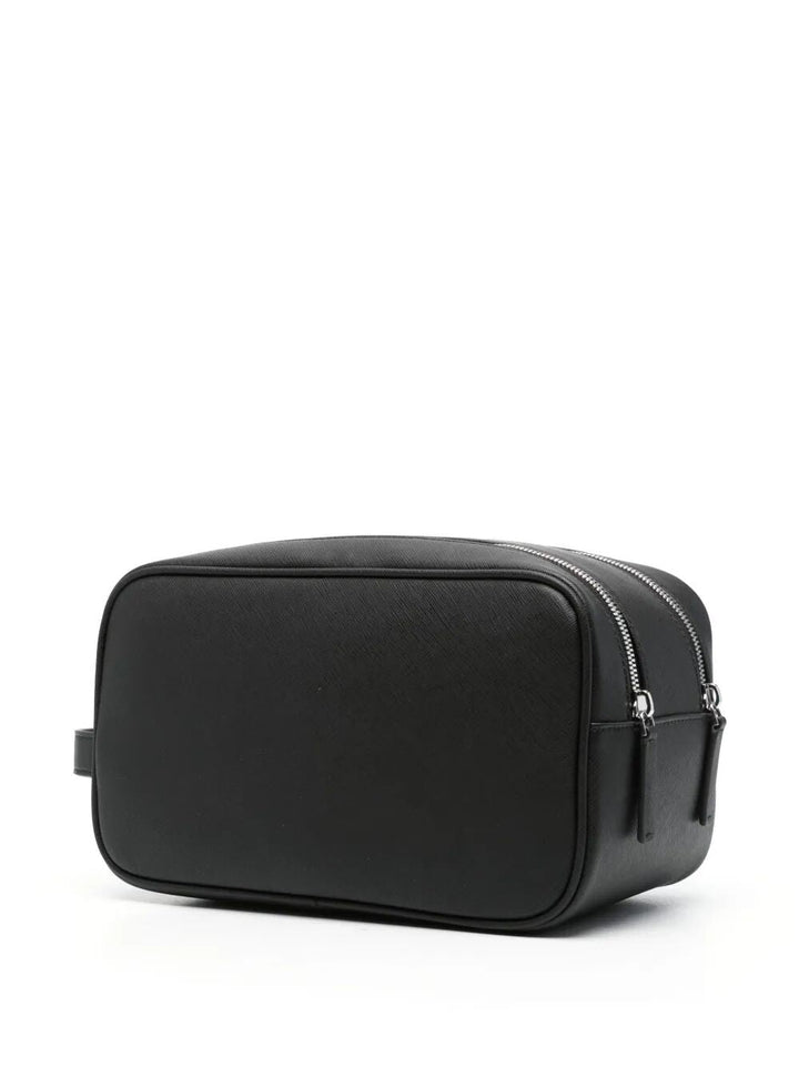 EMPORIO ARMANI Mini Textured Handbag with Zip Compartments