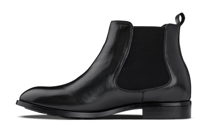 CALTO - Y72230 - 2.8 Inches Taller (Black) - Chelsea Boots