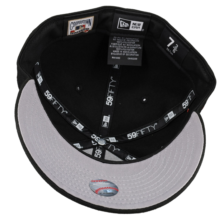 New York Yankees 75th Anniversary Black Metallic 59Fifty Fitted Hat