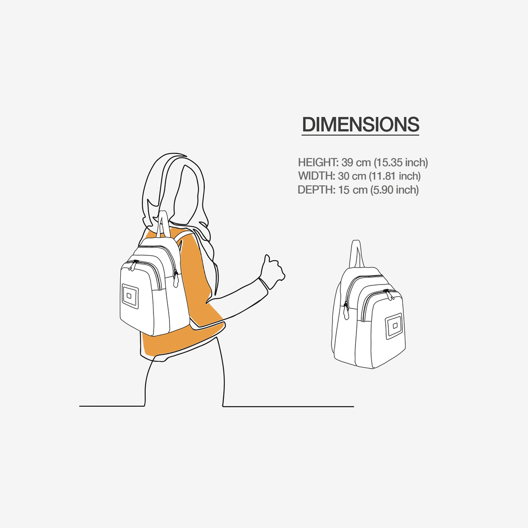 Urban Violet Vegan Backpack by BYMANYC ® New York – Made in Italy