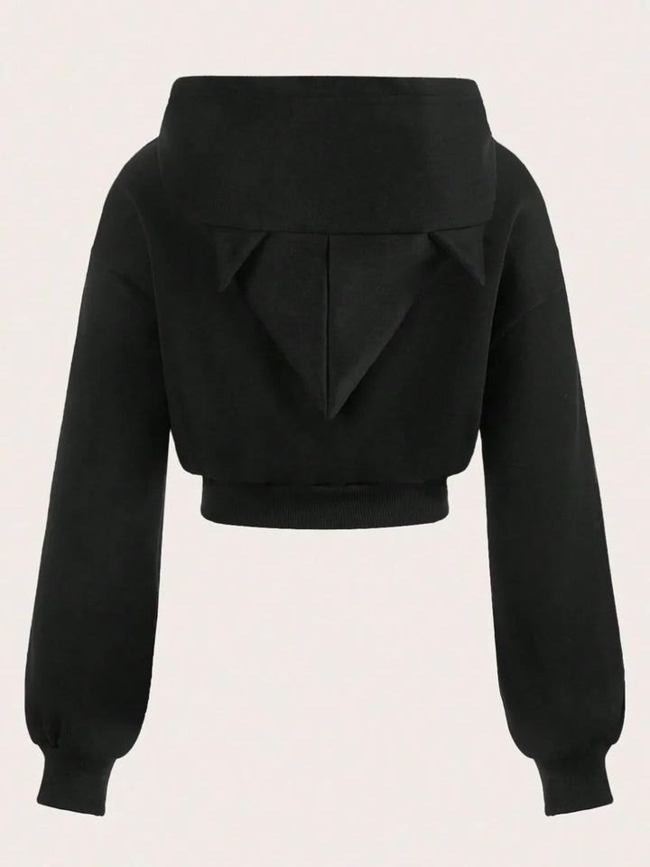 Zip-Up Cropped Hoodie | Brooklyn - BYMANYC ® New York