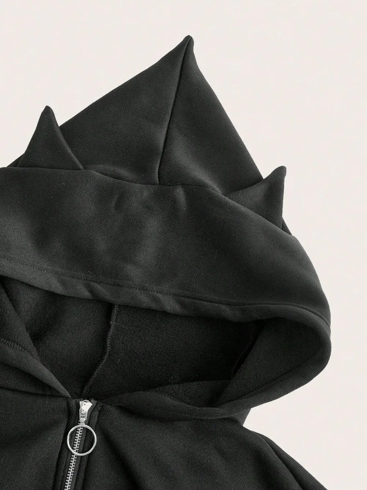 Zip-Up Cropped Hoodie | Brooklyn - BYMANYC ® New York