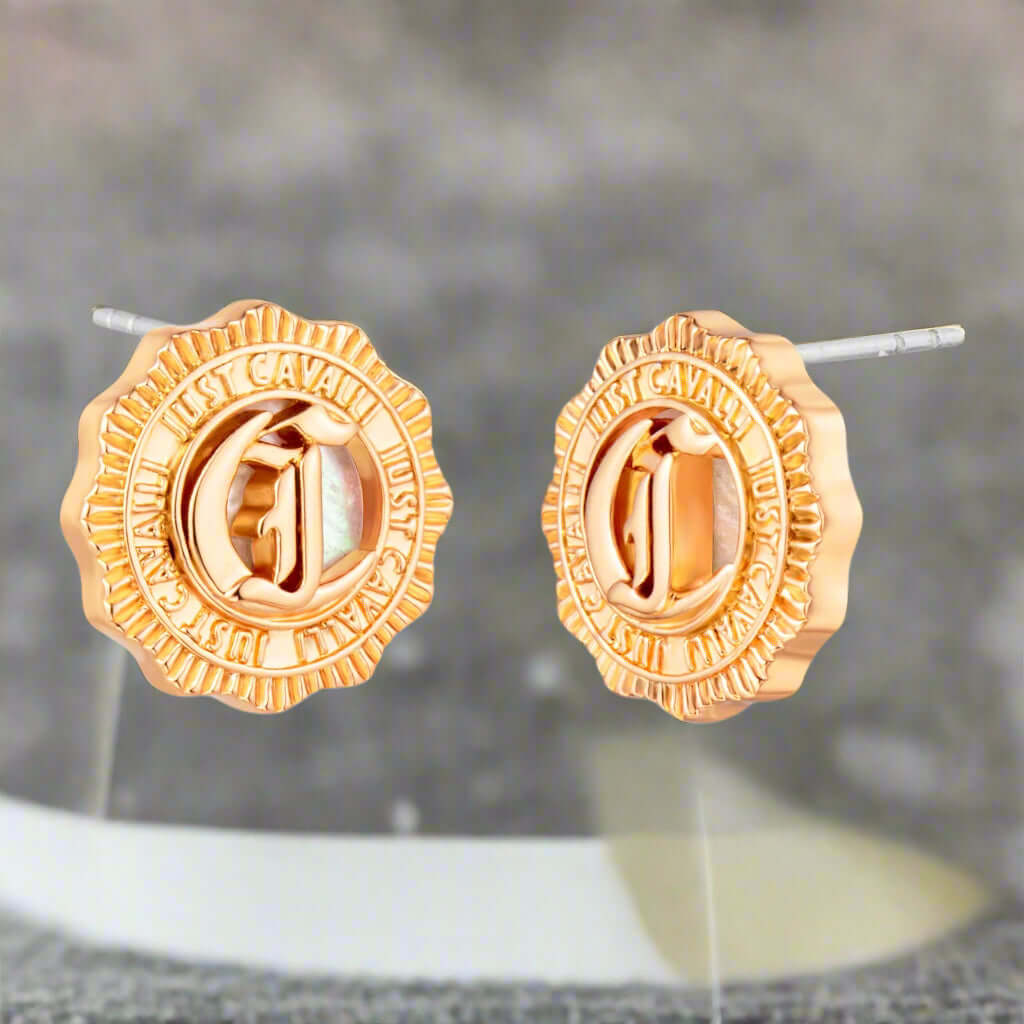 Just Cavalli gold tone round Earrings