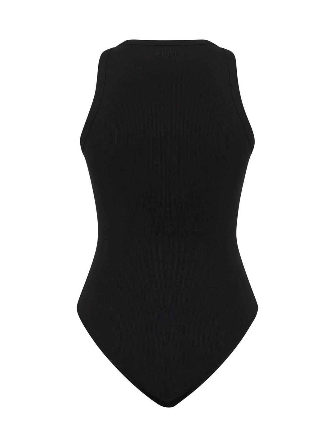 Alaïa Women Black Ribbed Knit Tank Bodysuit