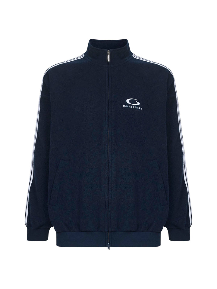 Balenciaga Men Blue Loop Sports Icon Zip-Up Jacket