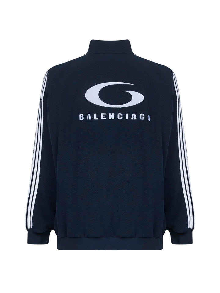 Balenciaga Men Blue Loop Sports Icon Zip-Up Jacket