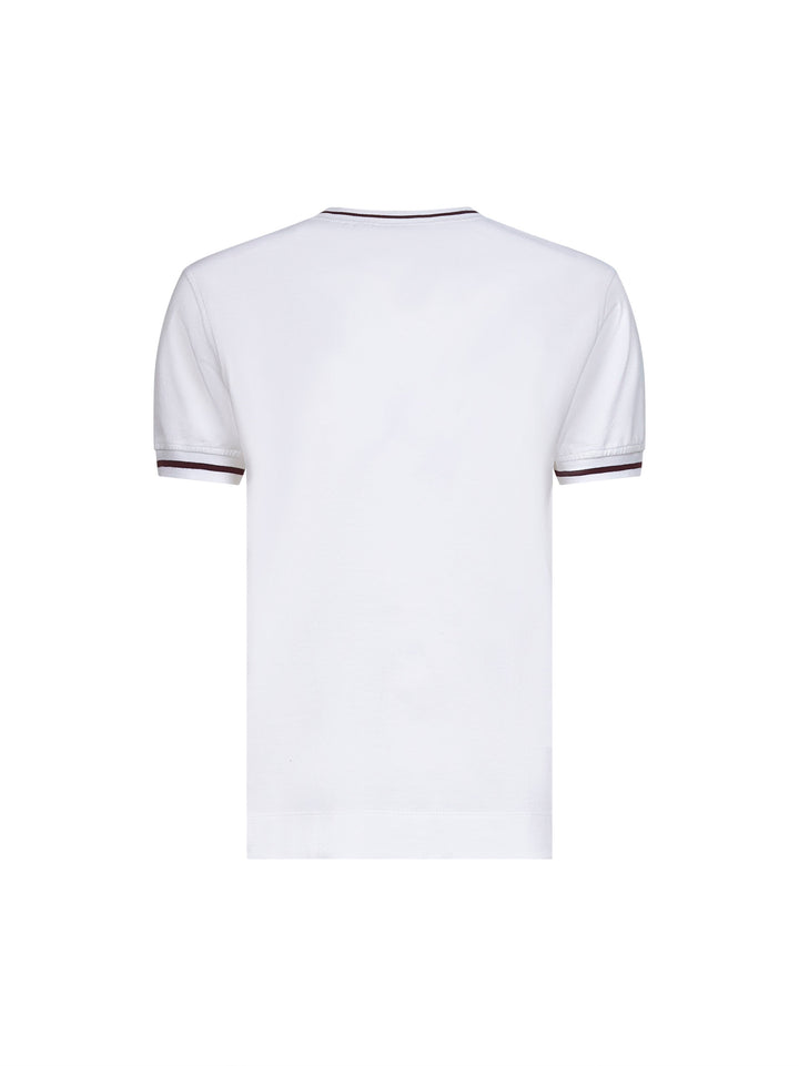 Brunello Cucinelli Women White Cotton Logo T-Shirt