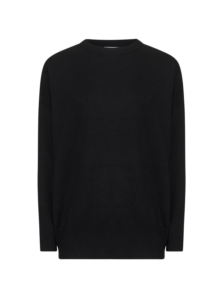 Brunello Cucinelli Women Black Cashmere Sweater With Monili
