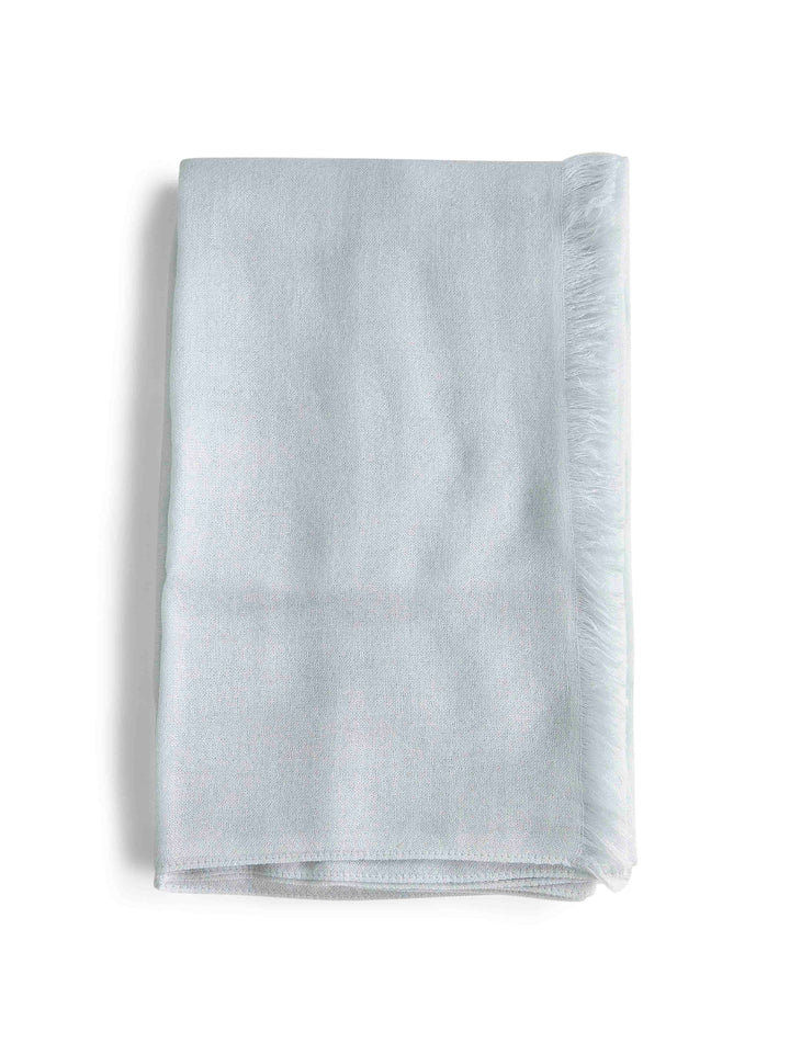 Brunello Cucinelli Women Light Blue Cashmere And Silk Scarf