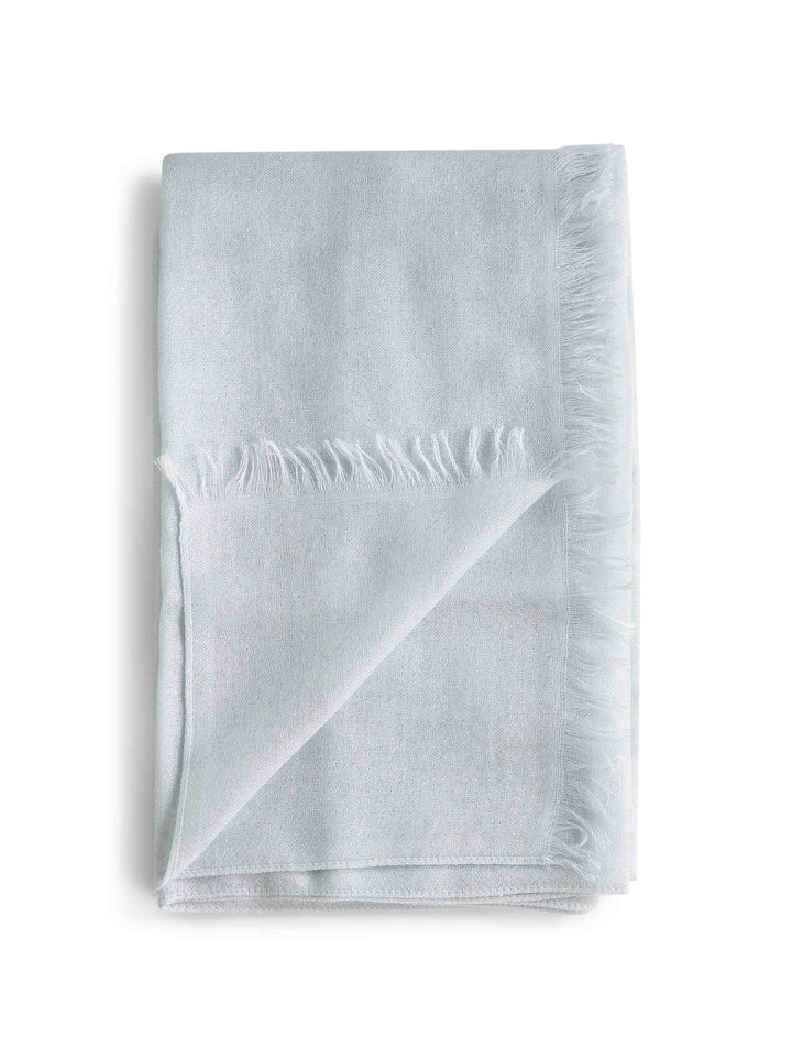 Brunello Cucinelli Women Light Blue Cashmere And Silk Scarf