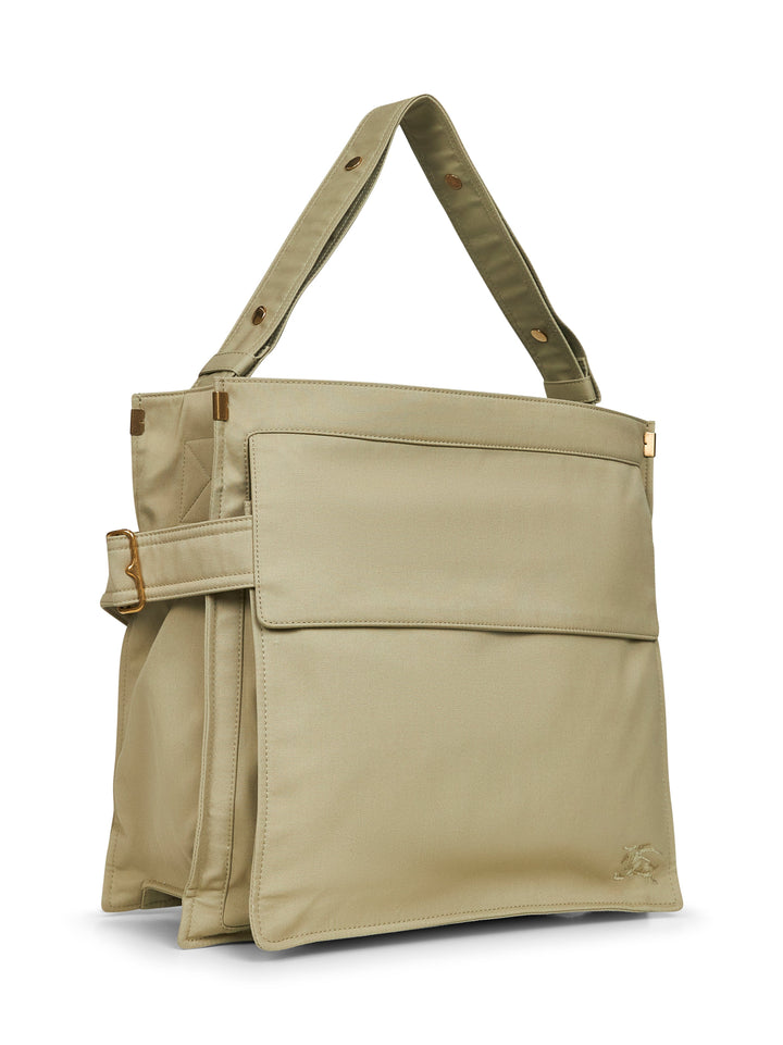 Burberry Men Hunter Green Medium Trench Tote Crossbody Bag