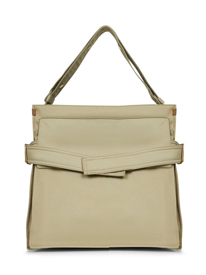 Burberry Men Hunter Green Medium Trench Tote Crossbody Bag