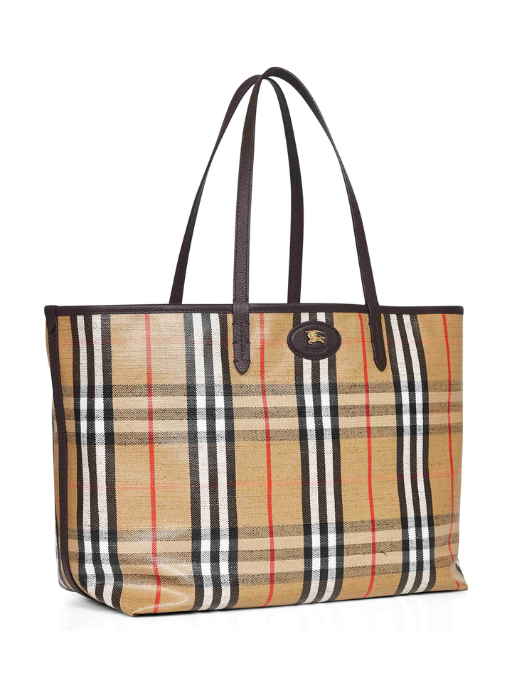 Burberry Women Beige Highlands Medium Tote Bag