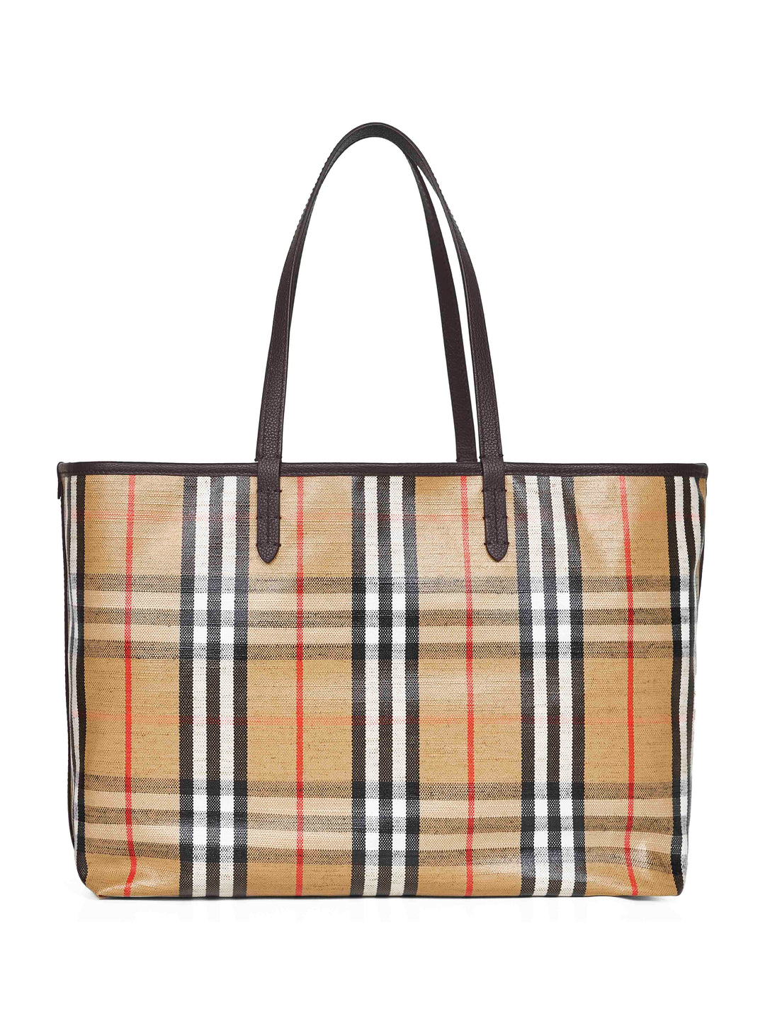 Burberry Women Beige Highlands Medium Tote Bag
