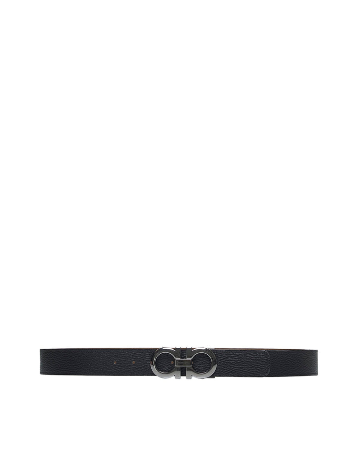 Ferragamo Men Gancini Reversible Leather Belt By Ferragamo