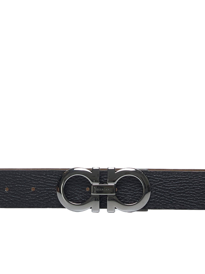 Ferragamo Men Gancini Reversible Leather Belt By Ferragamo