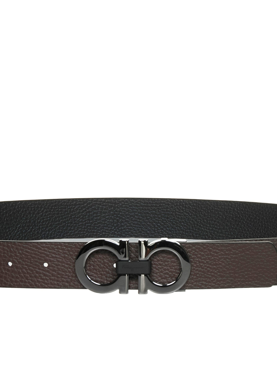Ferragamo Men Reversible Gancini Leather Belt