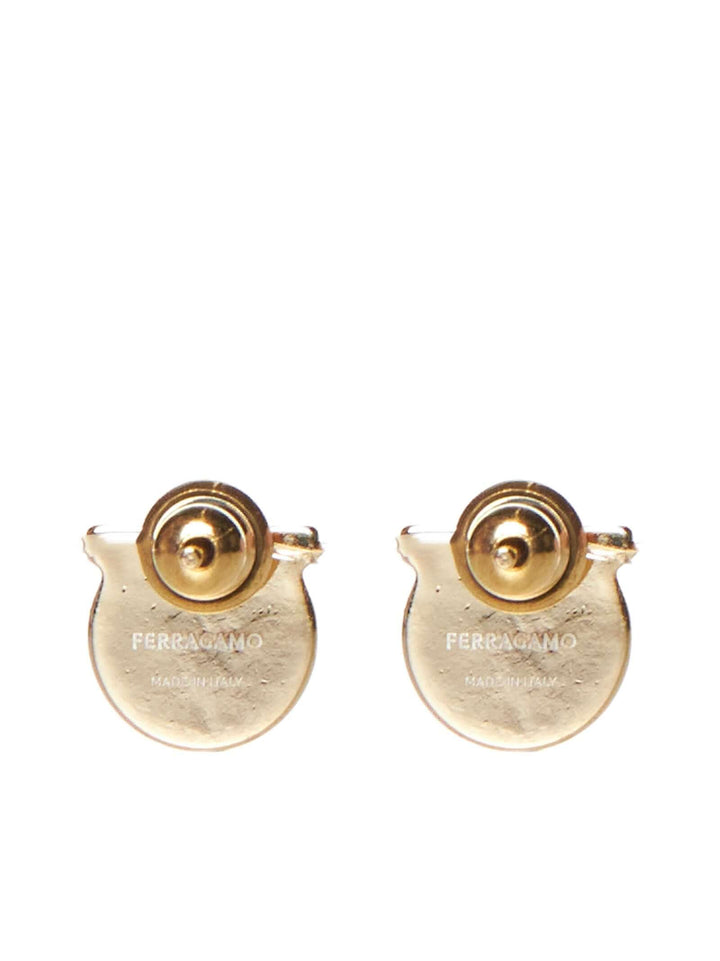 Ferragamo Women Gancini Pearl Earrings Ferragamo