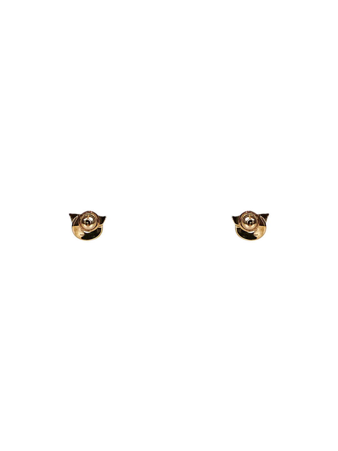 Ferragamo Women Gold Gancini Earrings With Rhinestones - Size 10