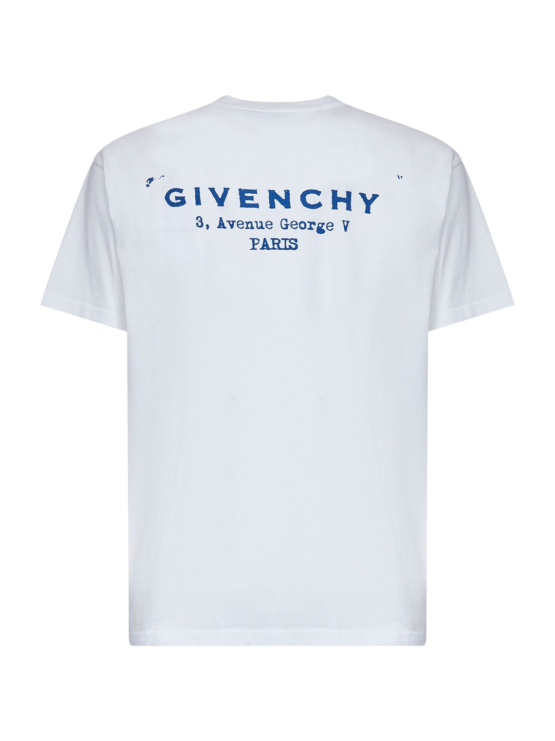Givenchy Men White Cotton Jersey Crewneck T-Shirt