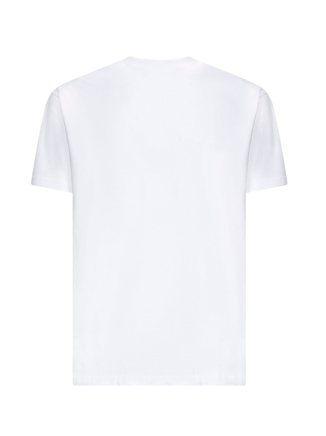 Givenchy Men White Jersey Crewneck T-Shirt With Signature