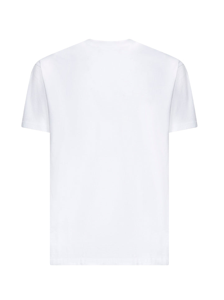 Givenchy Men White Jersey Crewneck T-Shirt With Signature