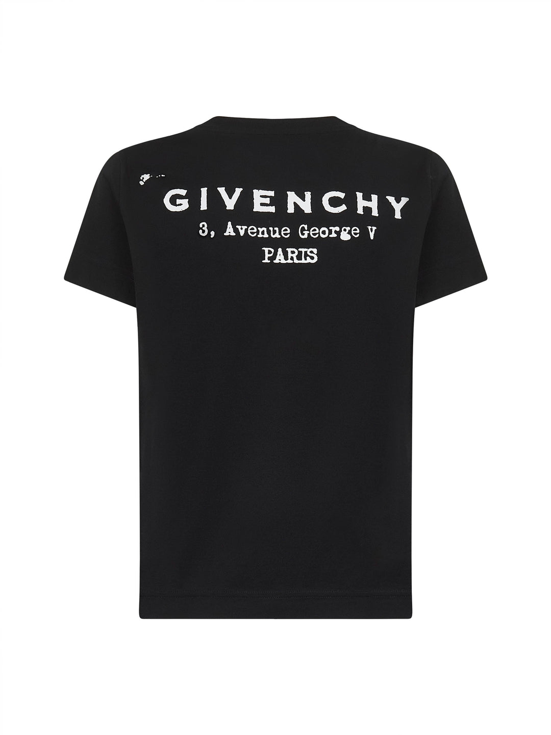 Givenchy Women Black Cotton Jersey Crewneck T-Shirt