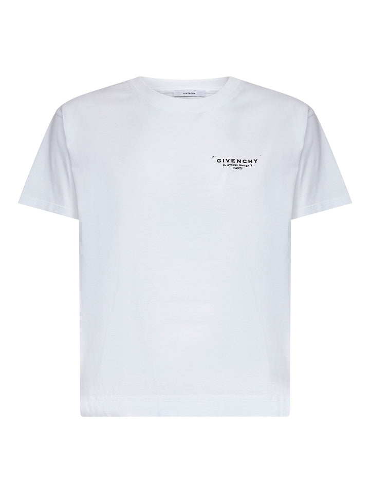 Givenchy Women White Cotton Jersey Crewneck T-Shirt