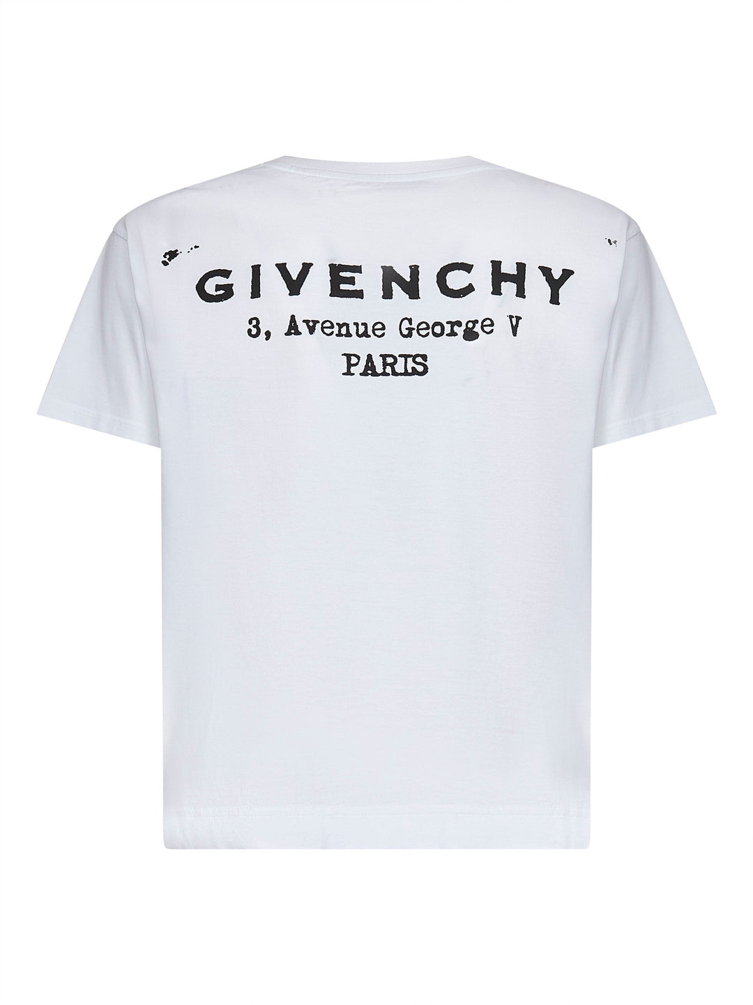 Givenchy Women White Cotton Jersey Crewneck T-Shirt
