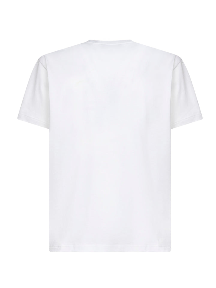 Gucci Men White Cotton Jersey Printed T-Shirt