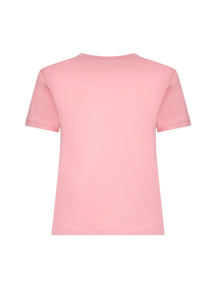 Gucci Women Pink Cotton Jersey Printed T-Shirt