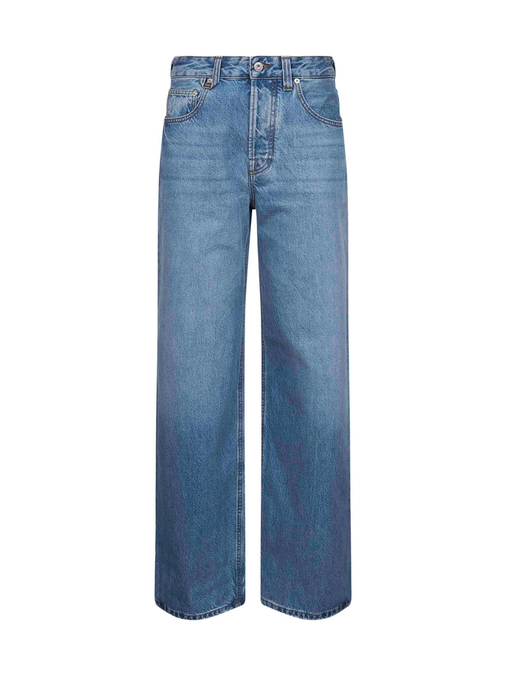Jacquemus Women Light Blue The Wide De-Nîmes Denim Jeans
