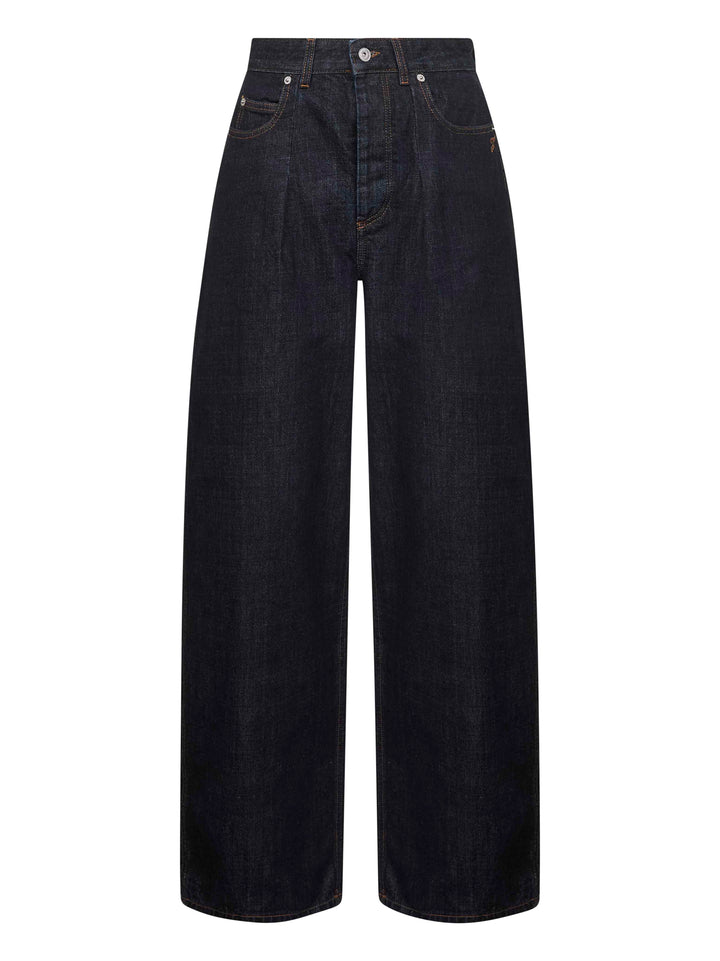 Jacquemus Women Blue The Ovalo De-Nîmes Denim Jeans