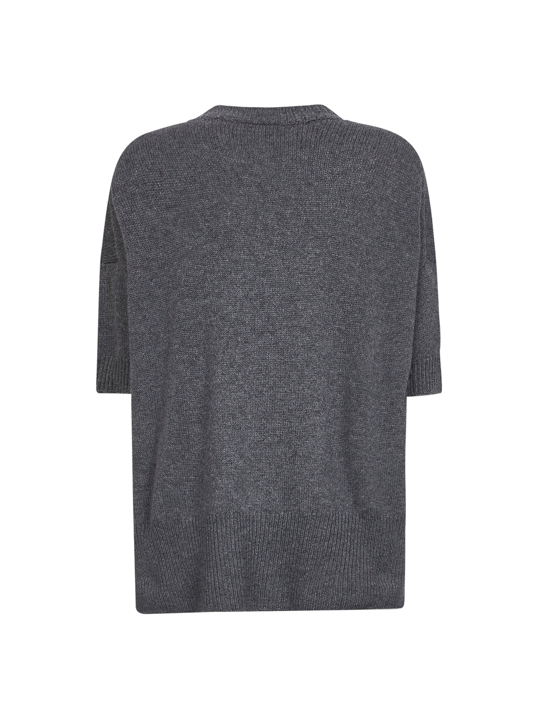 Jil Sander Women Grey Cashmere Short-Sleeved Sweater