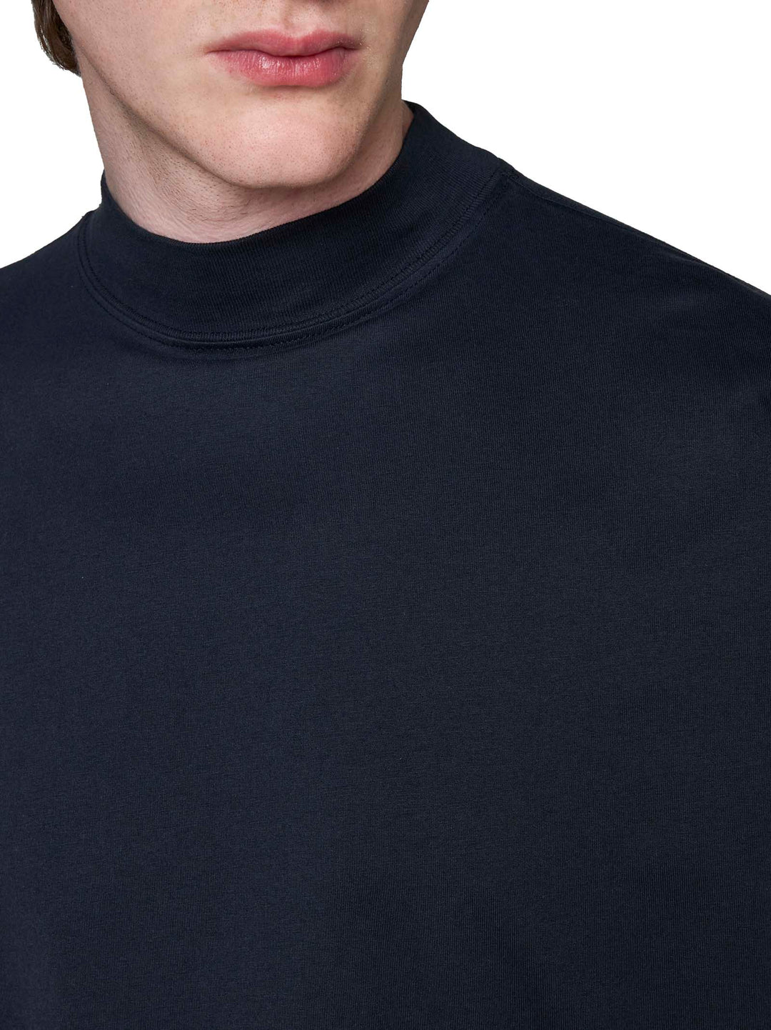 Jil Sander Men M-Clarksvillex Black Stretch Ribbed Jersey Bandeau Top