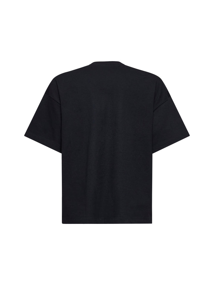 Jil Sander Men Black Printed Logo T-Shirt