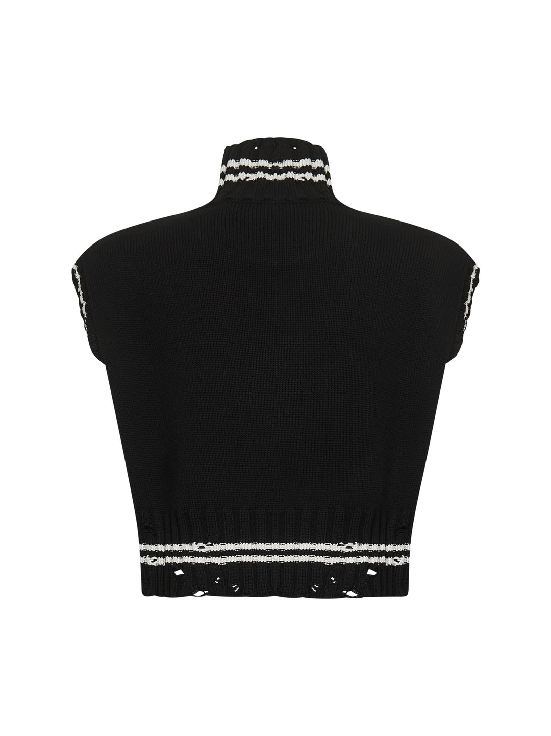 Marni Women Black Cotton Cropped Vest