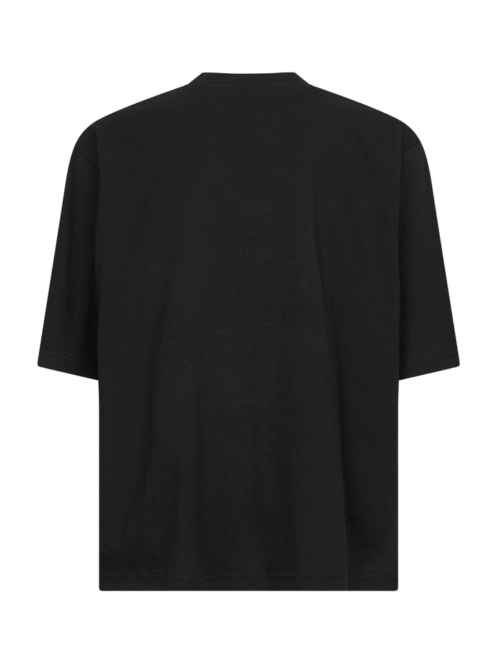 Marni Men Black Organic Cotton Marni Label T-Shirt