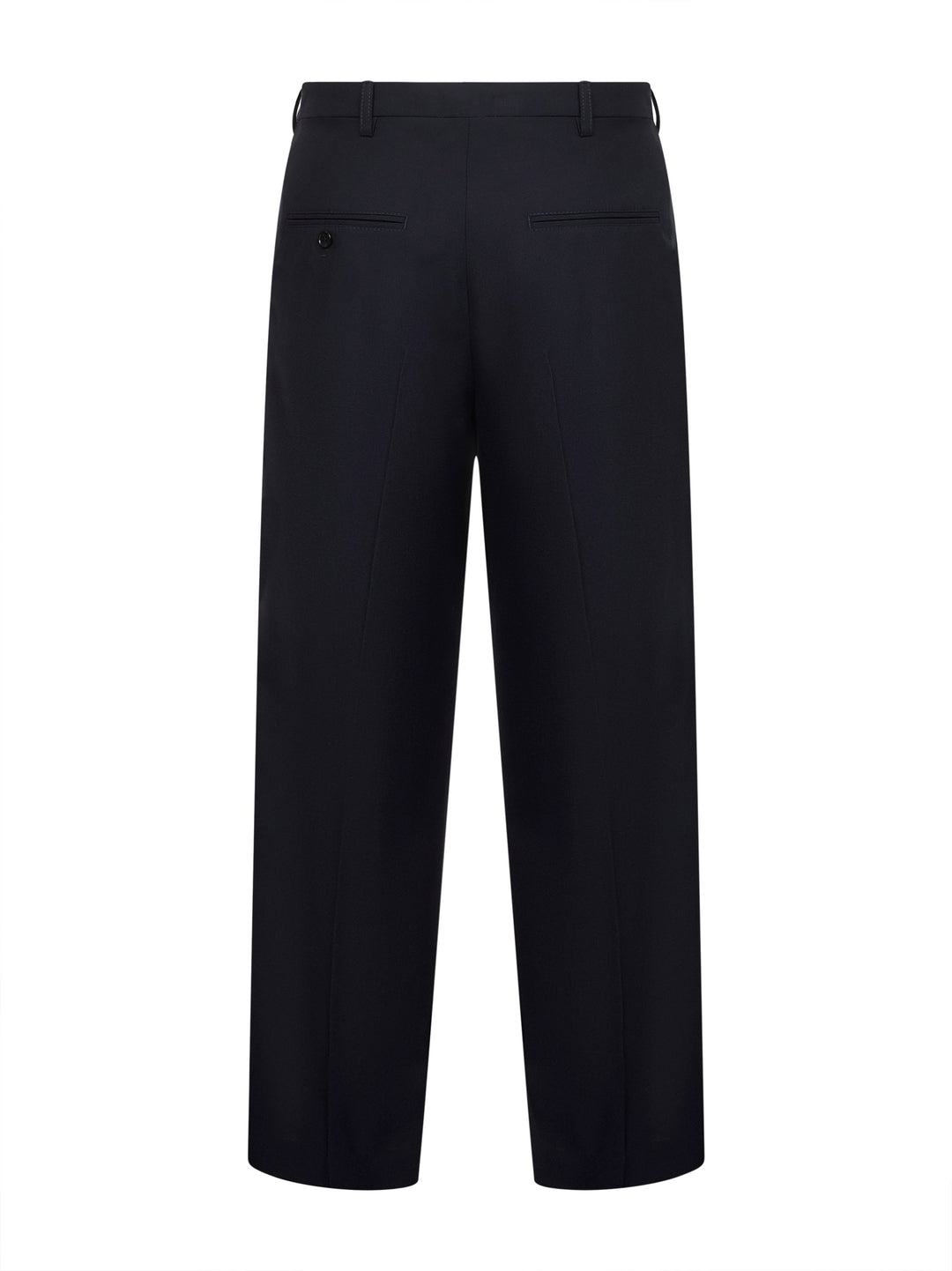 Marni Men Blue Tropical Wool Classic Trousers