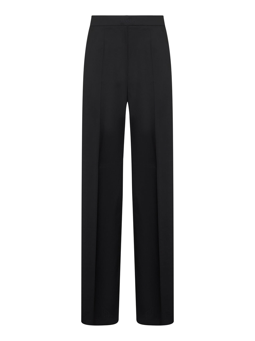 Max Mara Women Black Light Wool Fernet Straight Trousers
