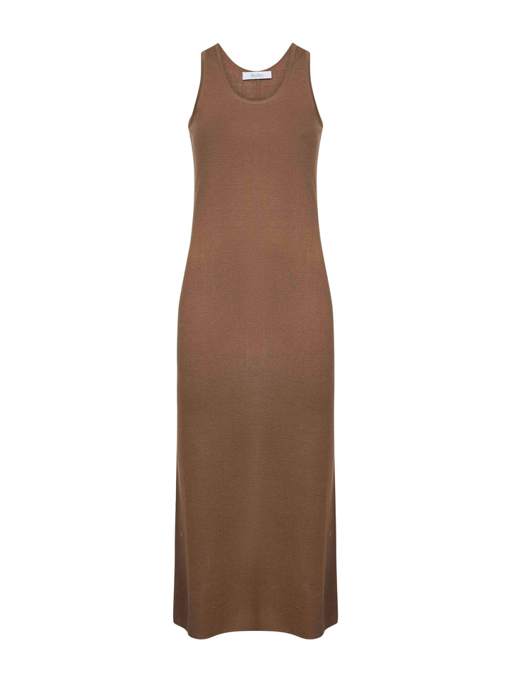 Max Mara Women Brown Wool Aceri Slim Fit Dress