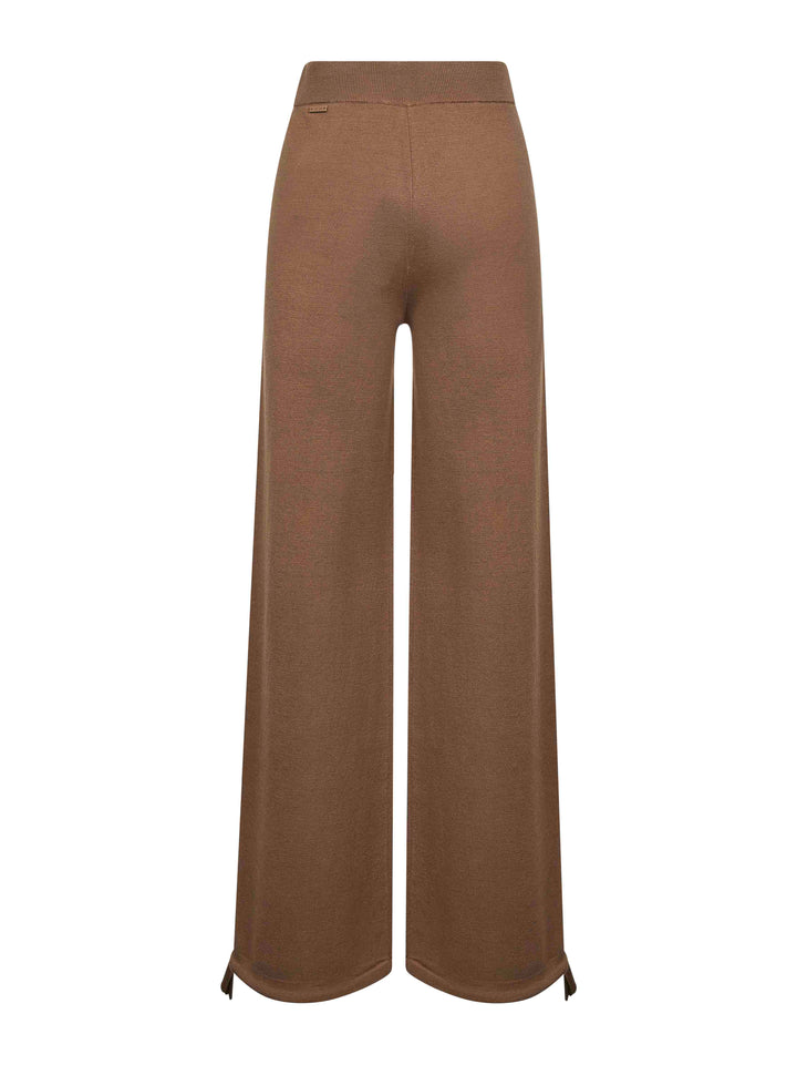 Max Mara Women Brown Wool Knit Nigeria Trousers